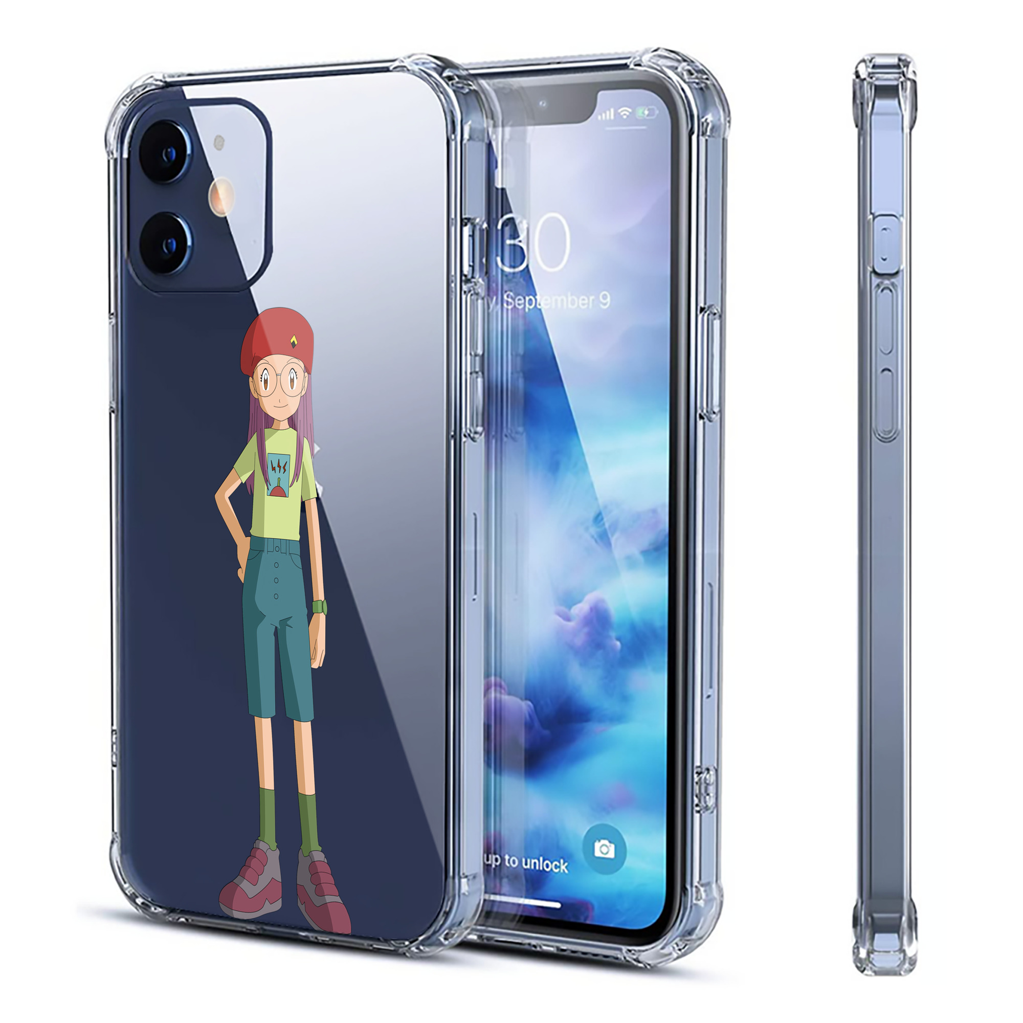（画像用） Digimon デジタルモンスター/デジモン 【iPhone 12シリーズ対応】透明スマホケース（クリアソフトケース）